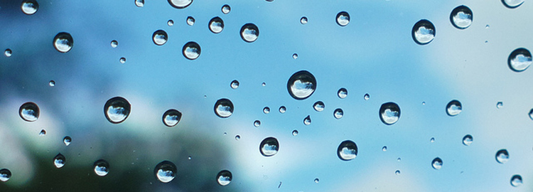 water droplets on the window